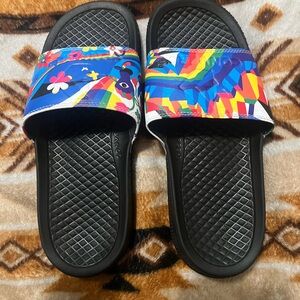 Rainbow/Abstract Converse Slip-Ons